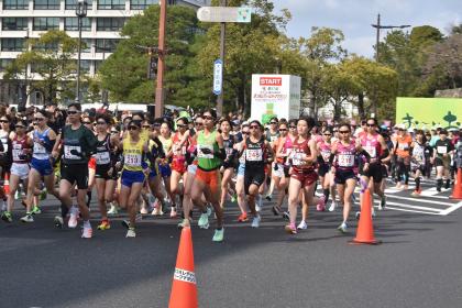 岸清一賞 国際文化観光都市 第48回 まつえレディースハーフマラソン